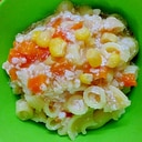幼児食：豆腐入りケチャップ風味マカロニ
